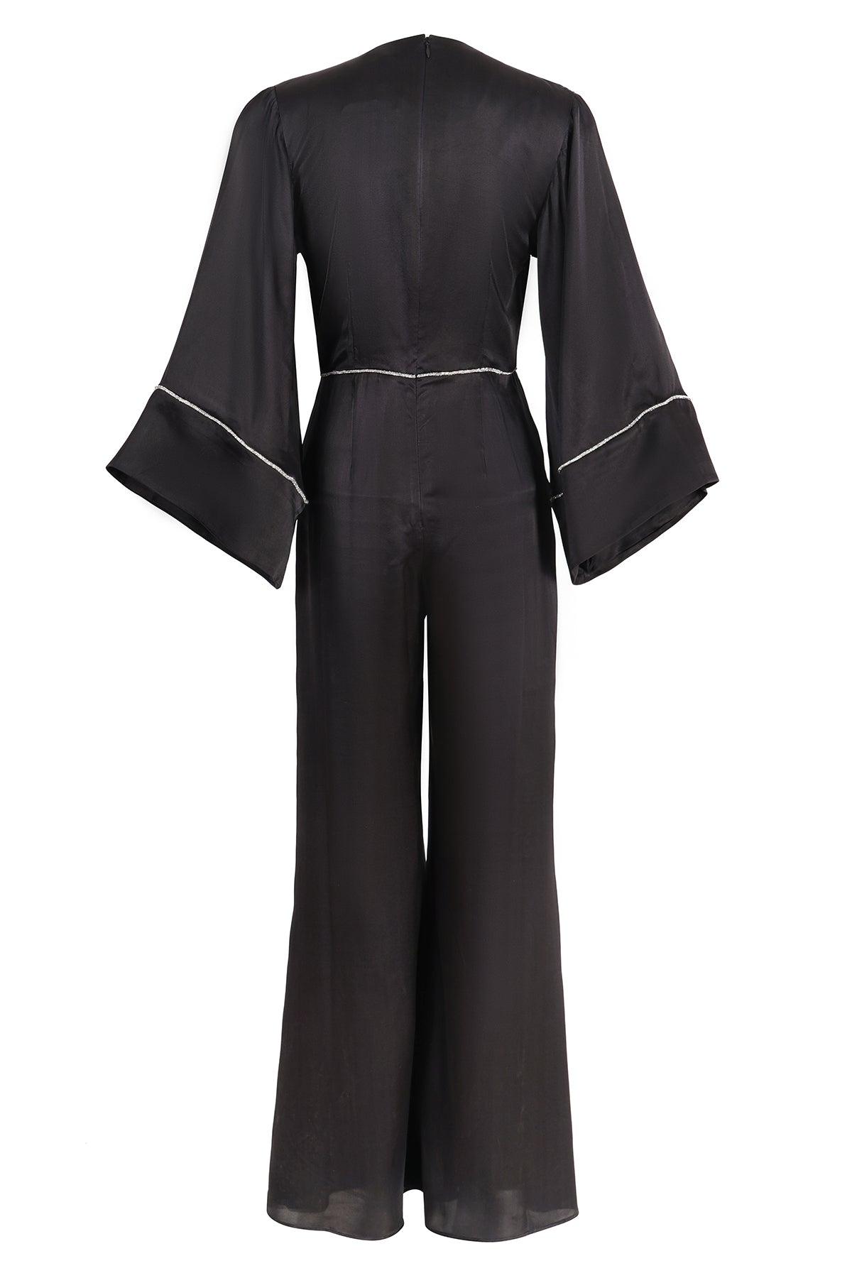 JUMPSUIT JOSEPHINE - BLACK SILK