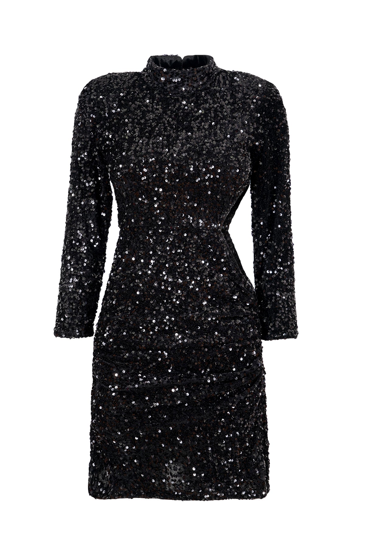 EVA DRESS - BLACK SEQUINS