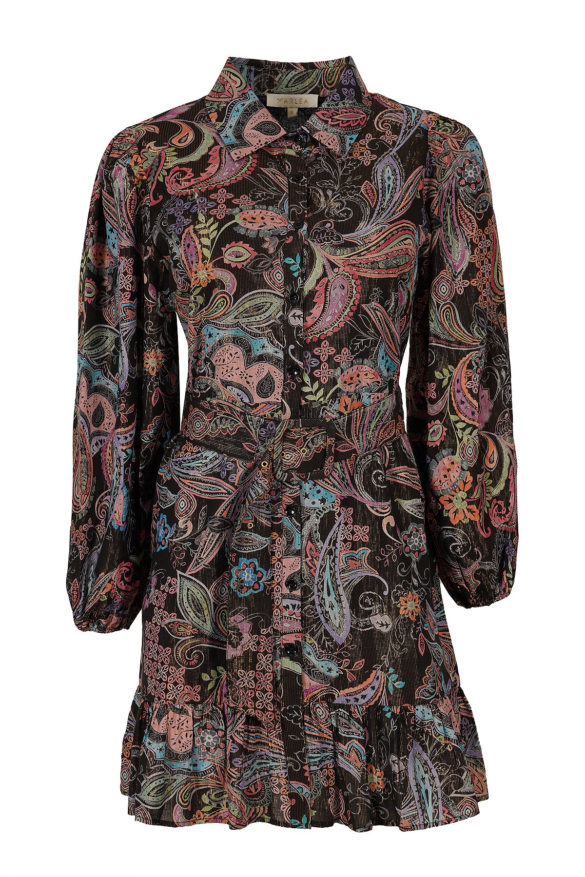 ZUHI DRESS - BLACK RAINBOW