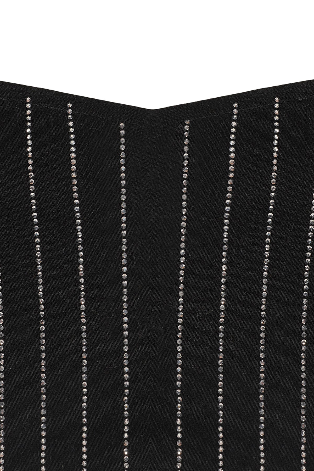 BRA TOP - BLACK STRASS