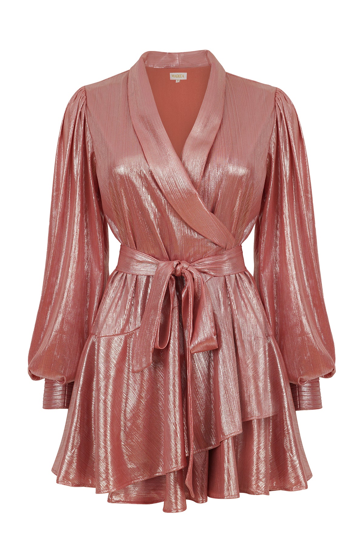 ZINA DRESS - METAL PINK