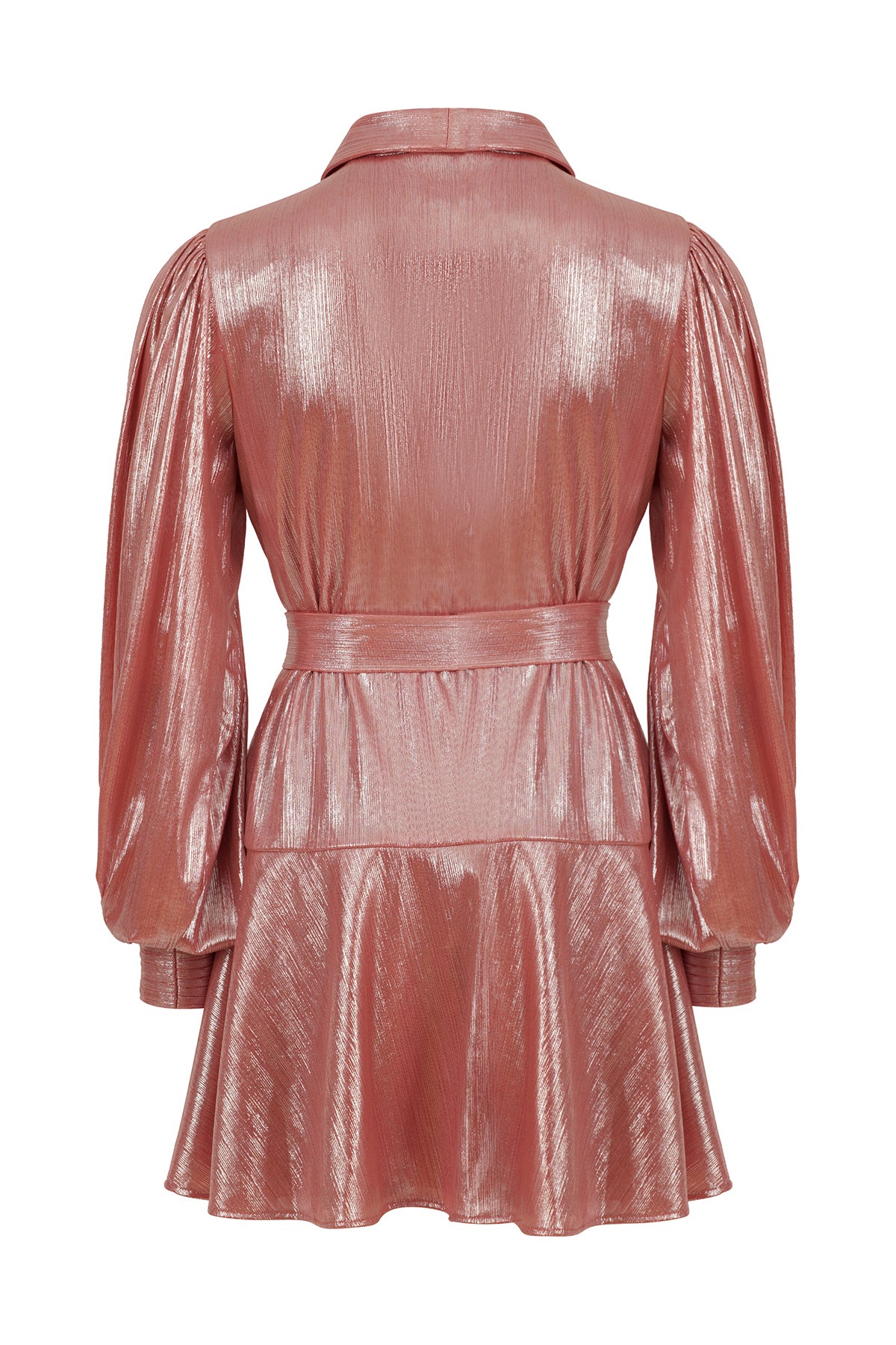 ZINA DRESS - METAL PINK