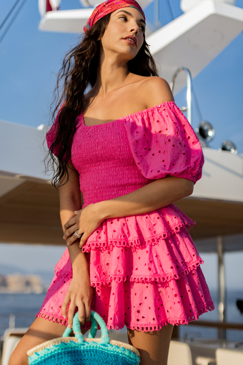 ROBE CLARA - COTON ROSE