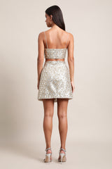 BRA TOP - SEQUINS DORES