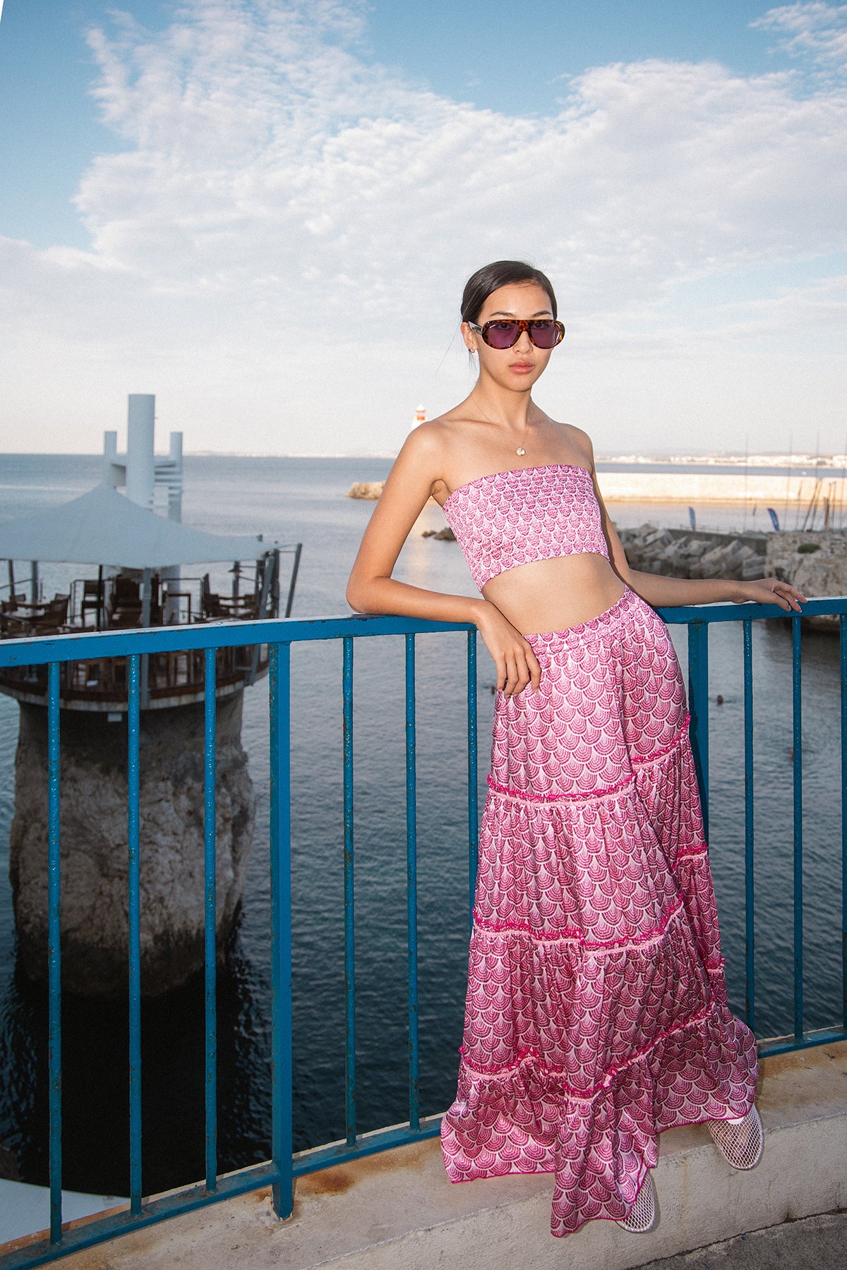 TUBE TOP - ROSE PEACOCK