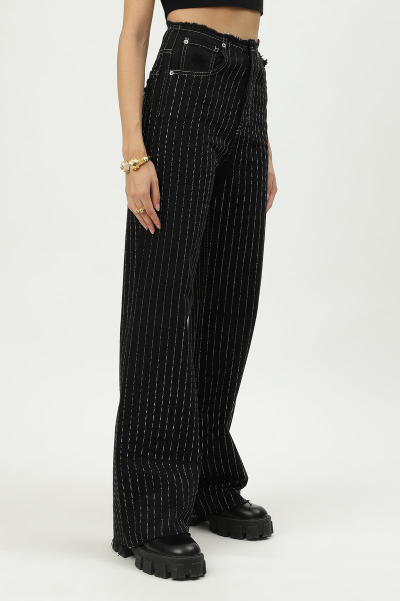 JEANS SCARLETT - STRASS NOIR