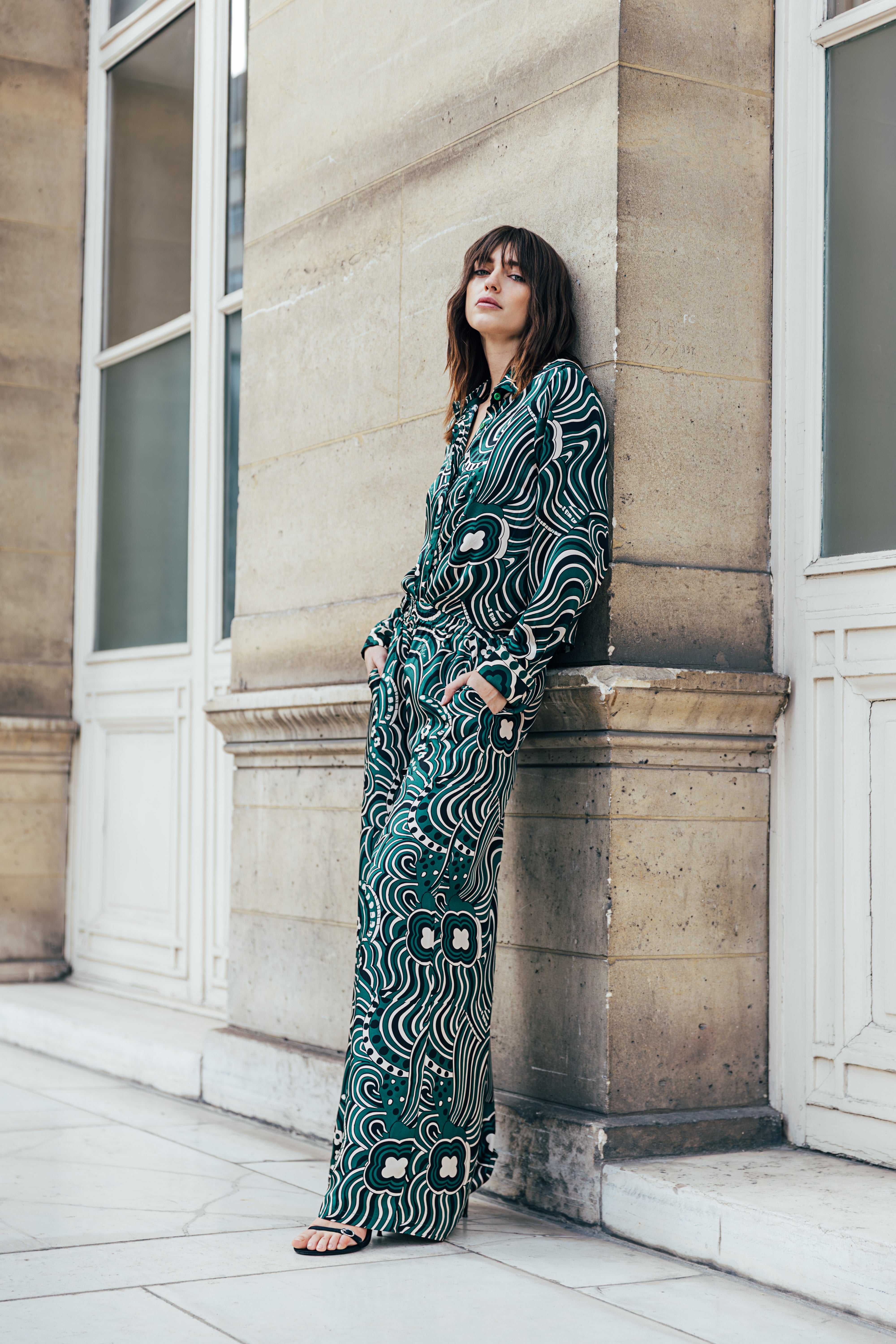 PANTALON REBECCA - GREEN COSMIC