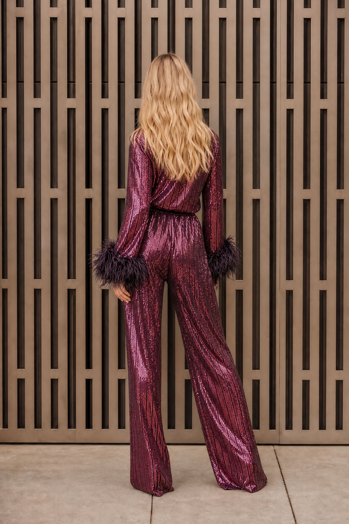OLIVIA TROUSERS - BRONZE