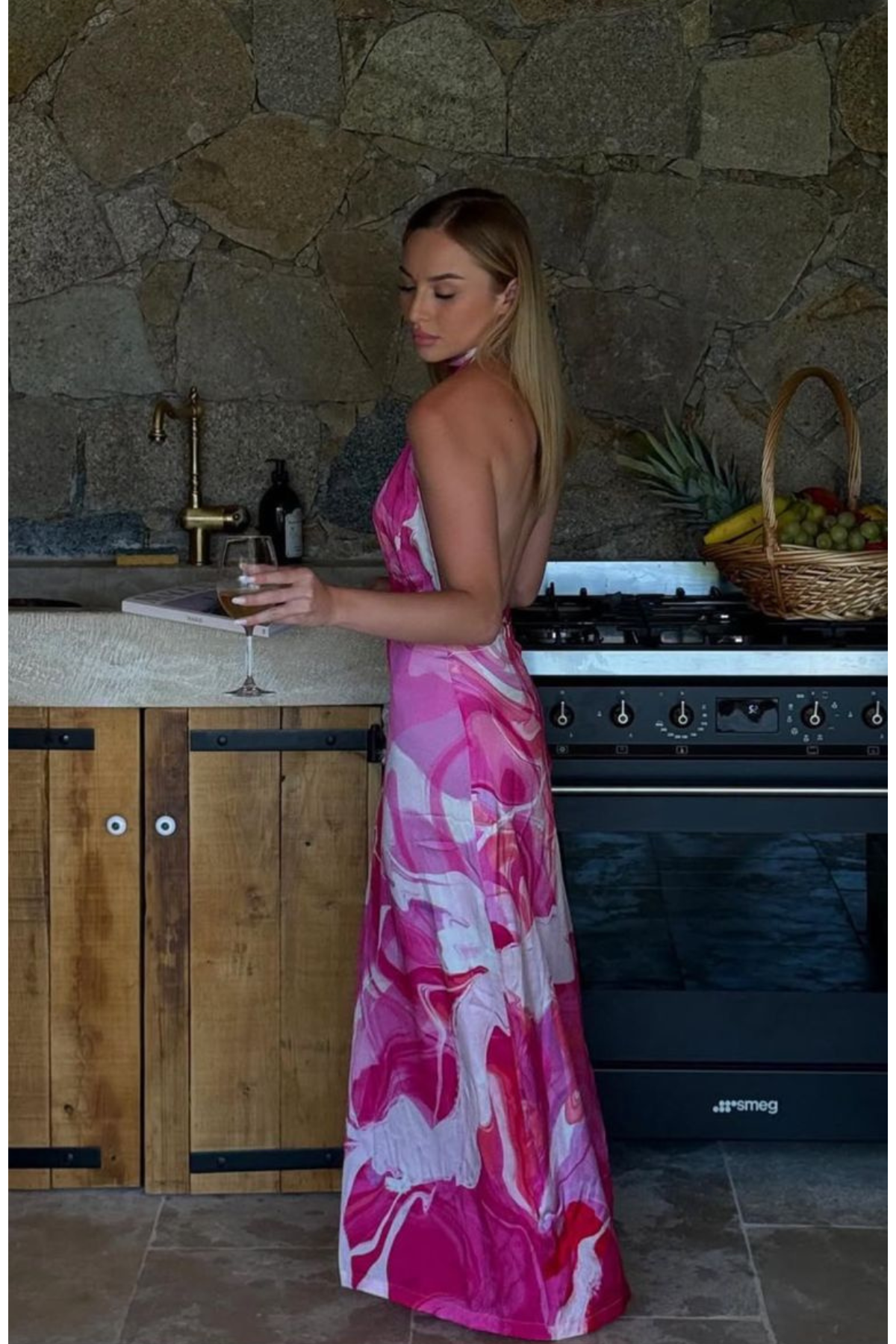 ROBE TARA - PINK BOA