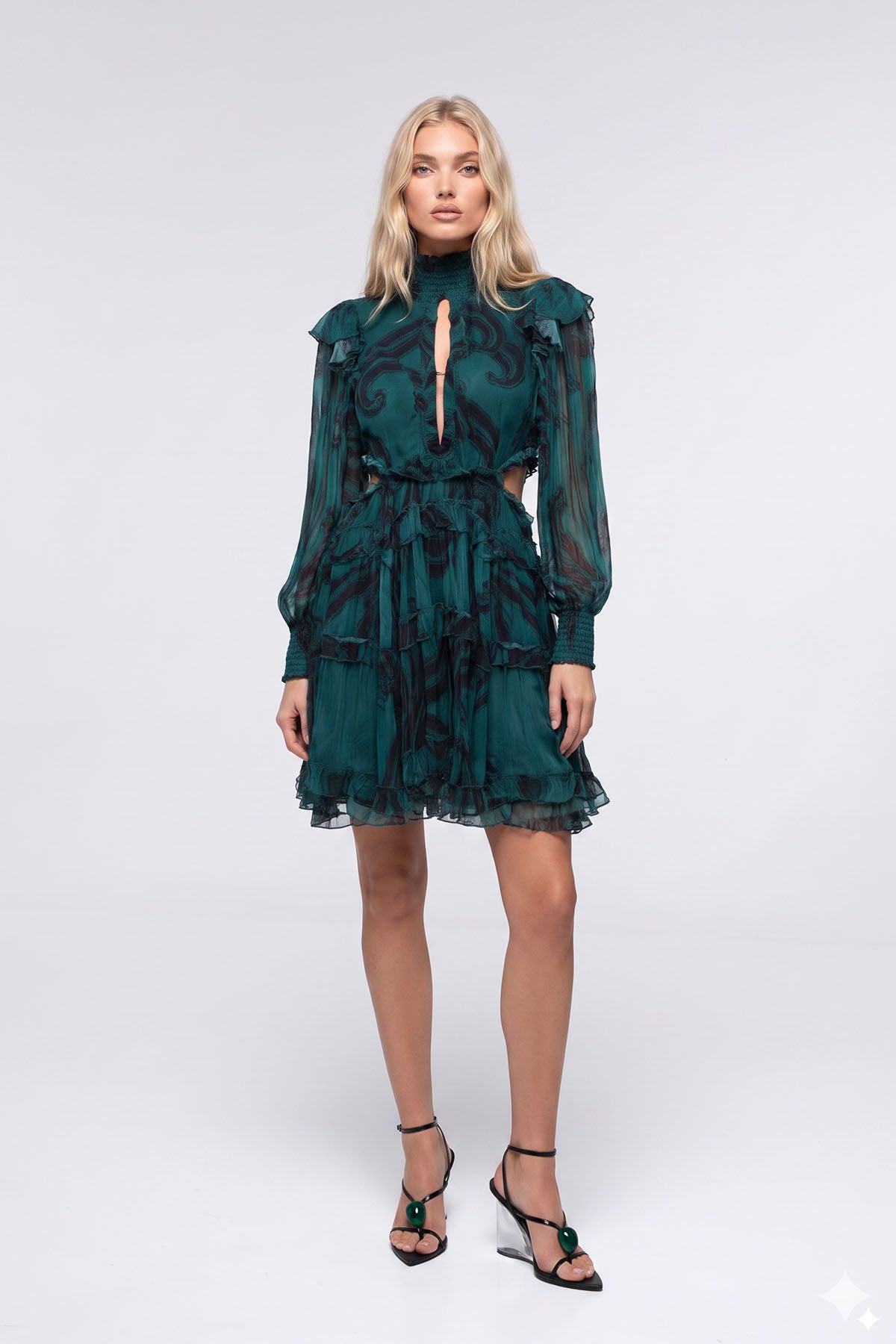 ROBE ESMERALDA - FEUILLES