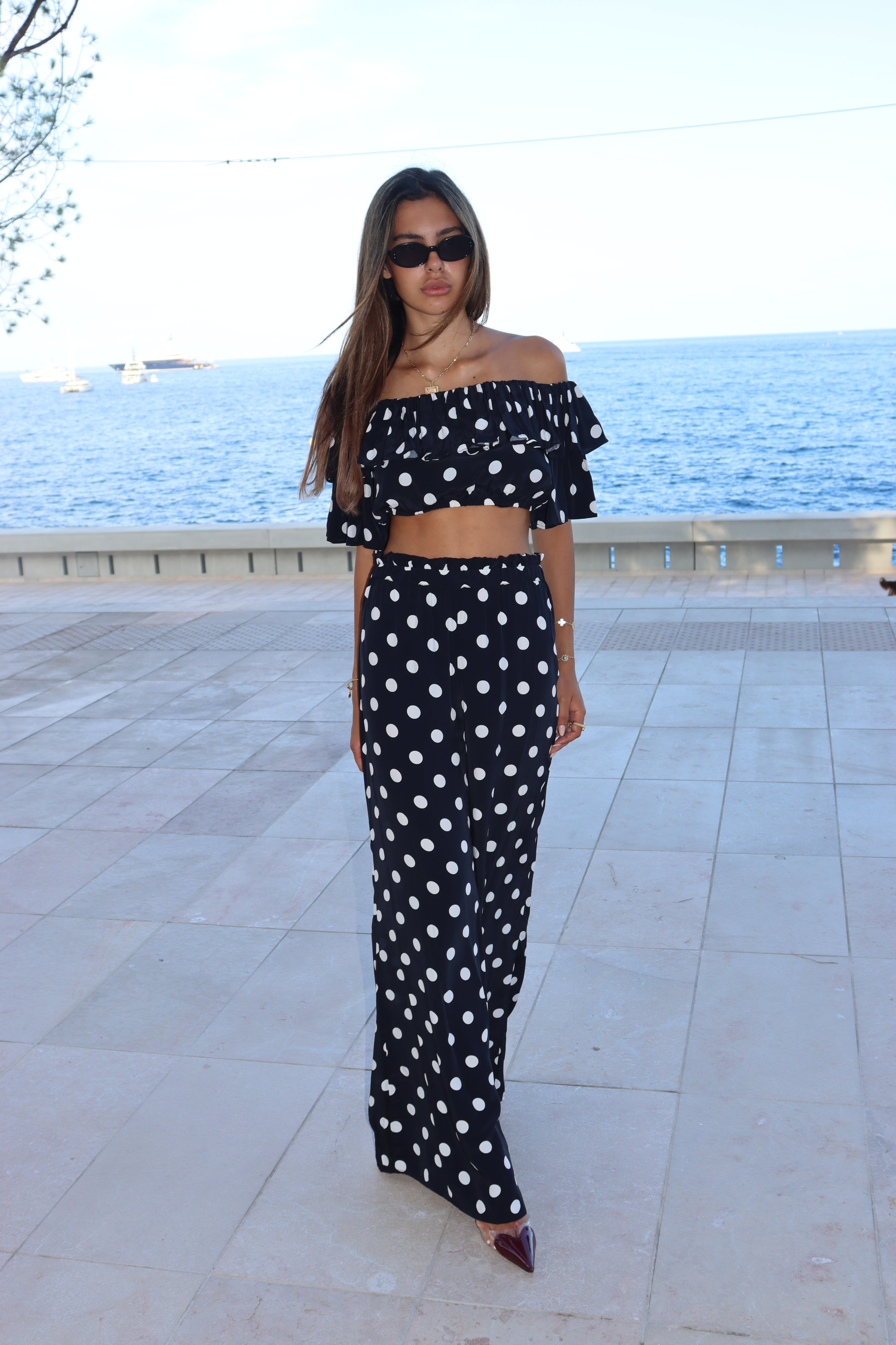 PANTALON REBECCA - POLKADOTS