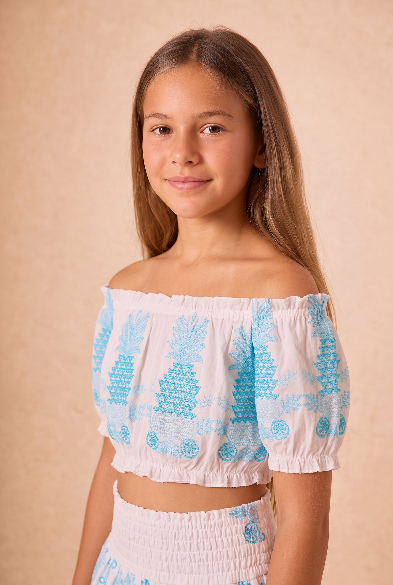 TOP JENNA KIDS - AQUA PINEAPPLE