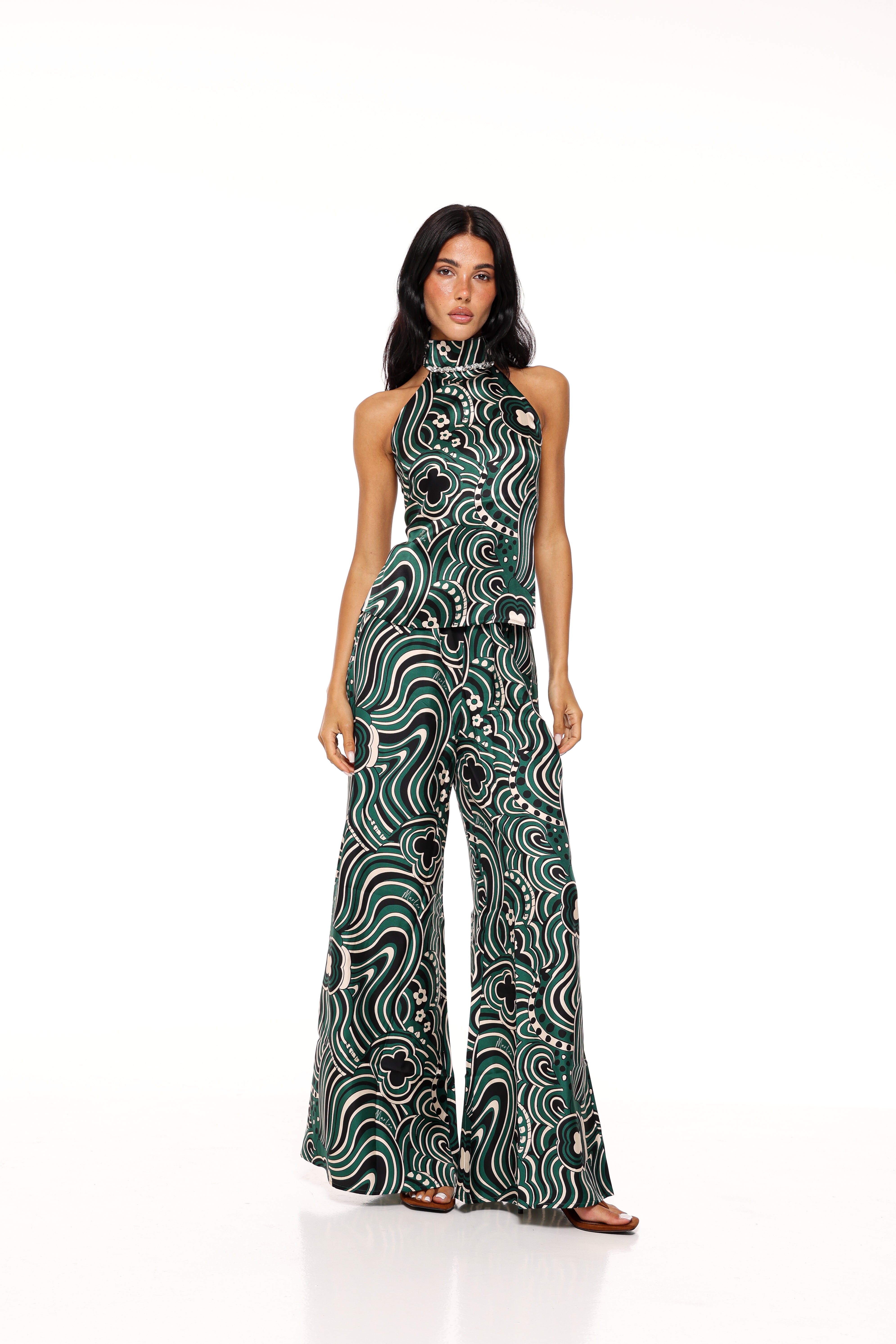 PANTALON REBECCA - GREEN COSMIC