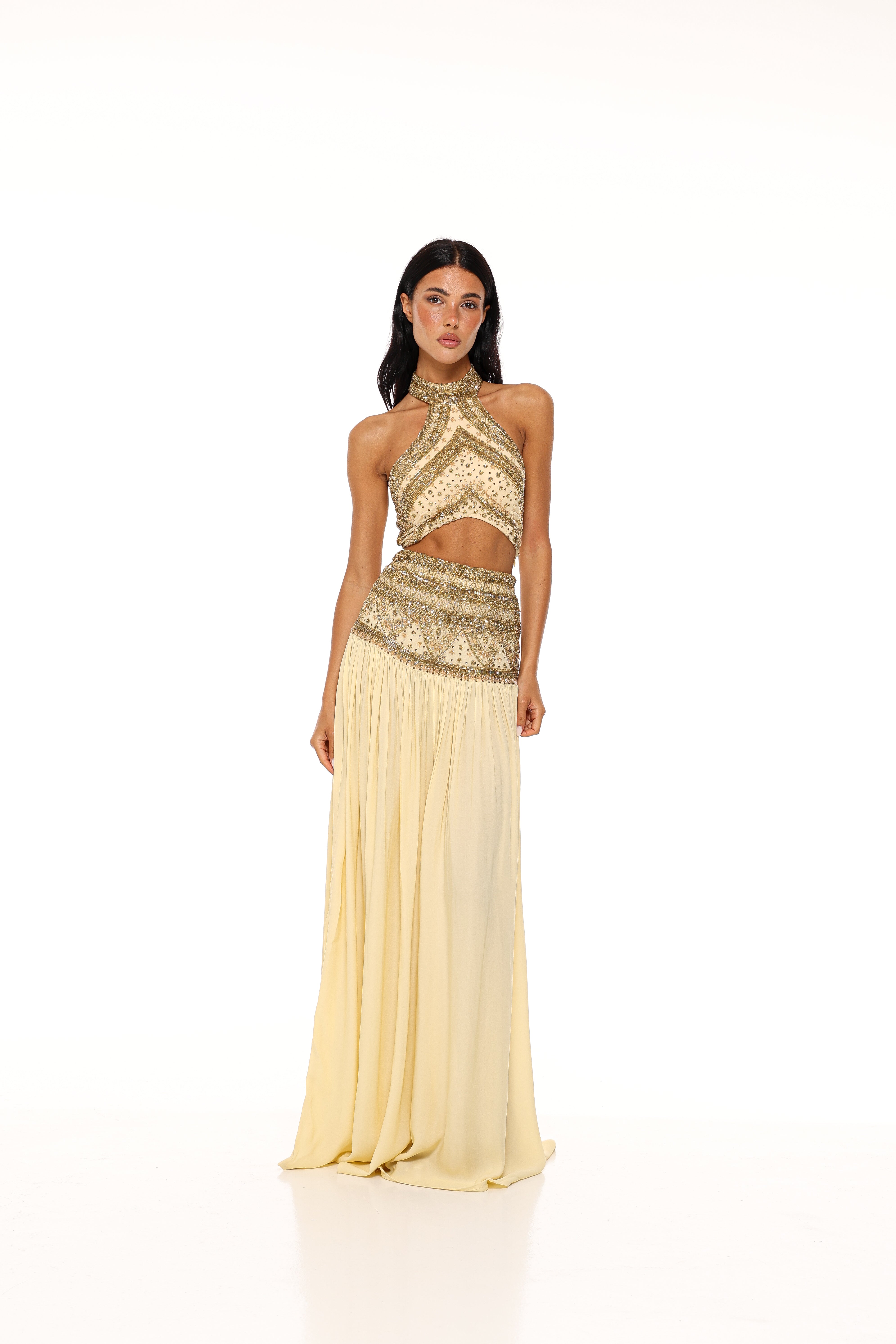 TOP SHEHERAZADE - JAUNE PASTEL