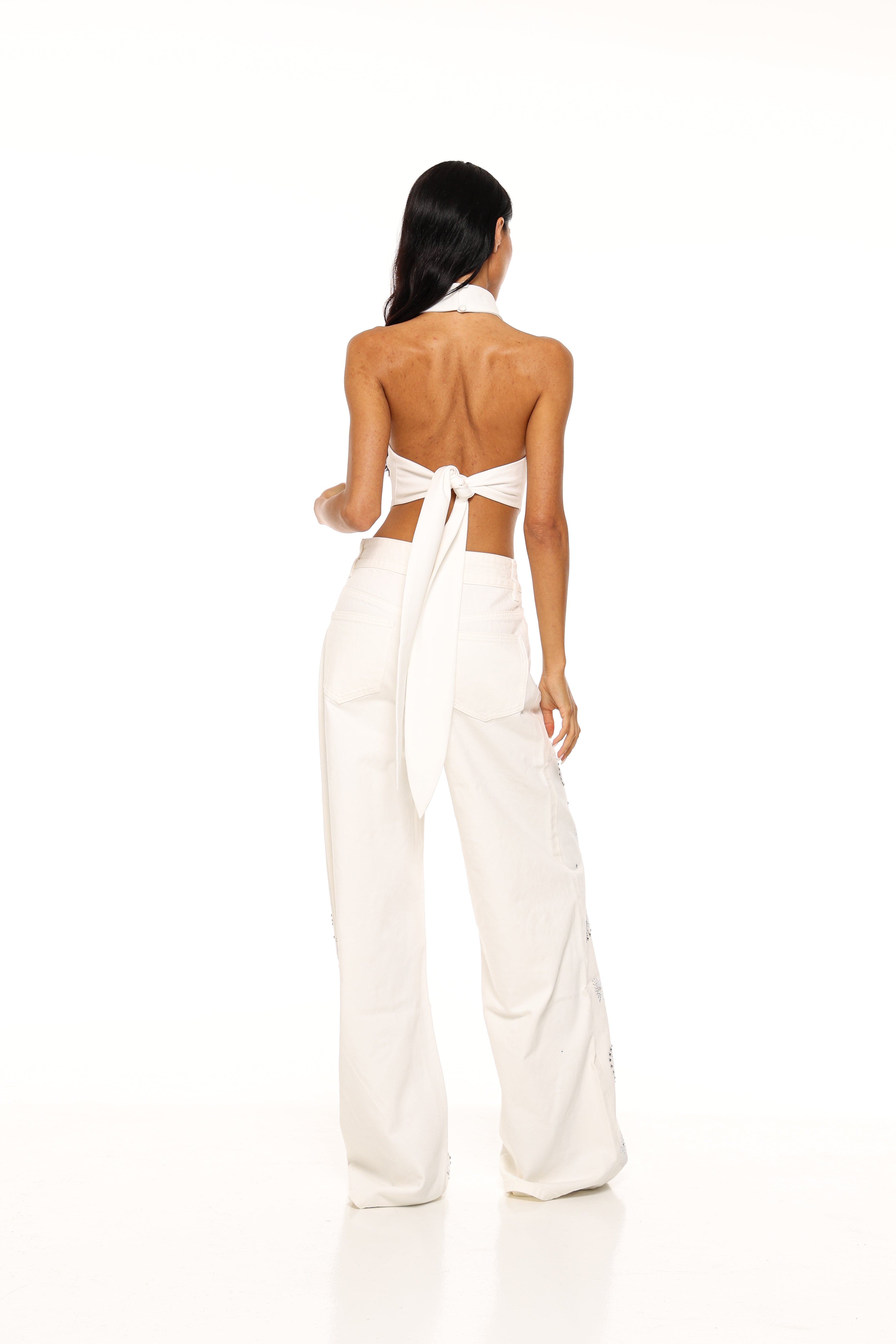 JEANS LARA - PAISLEY BLANC
