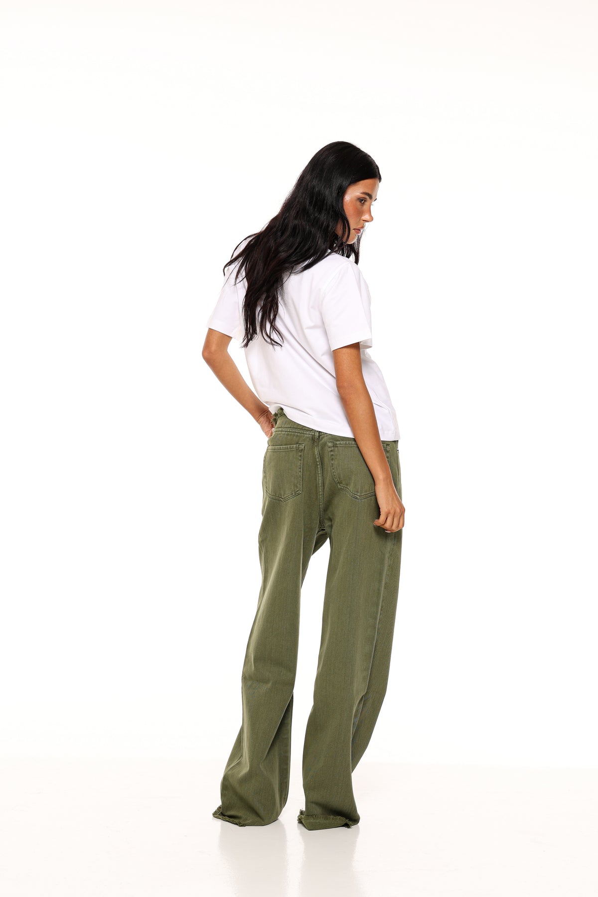 JEANS SCARLETT - OLIVE