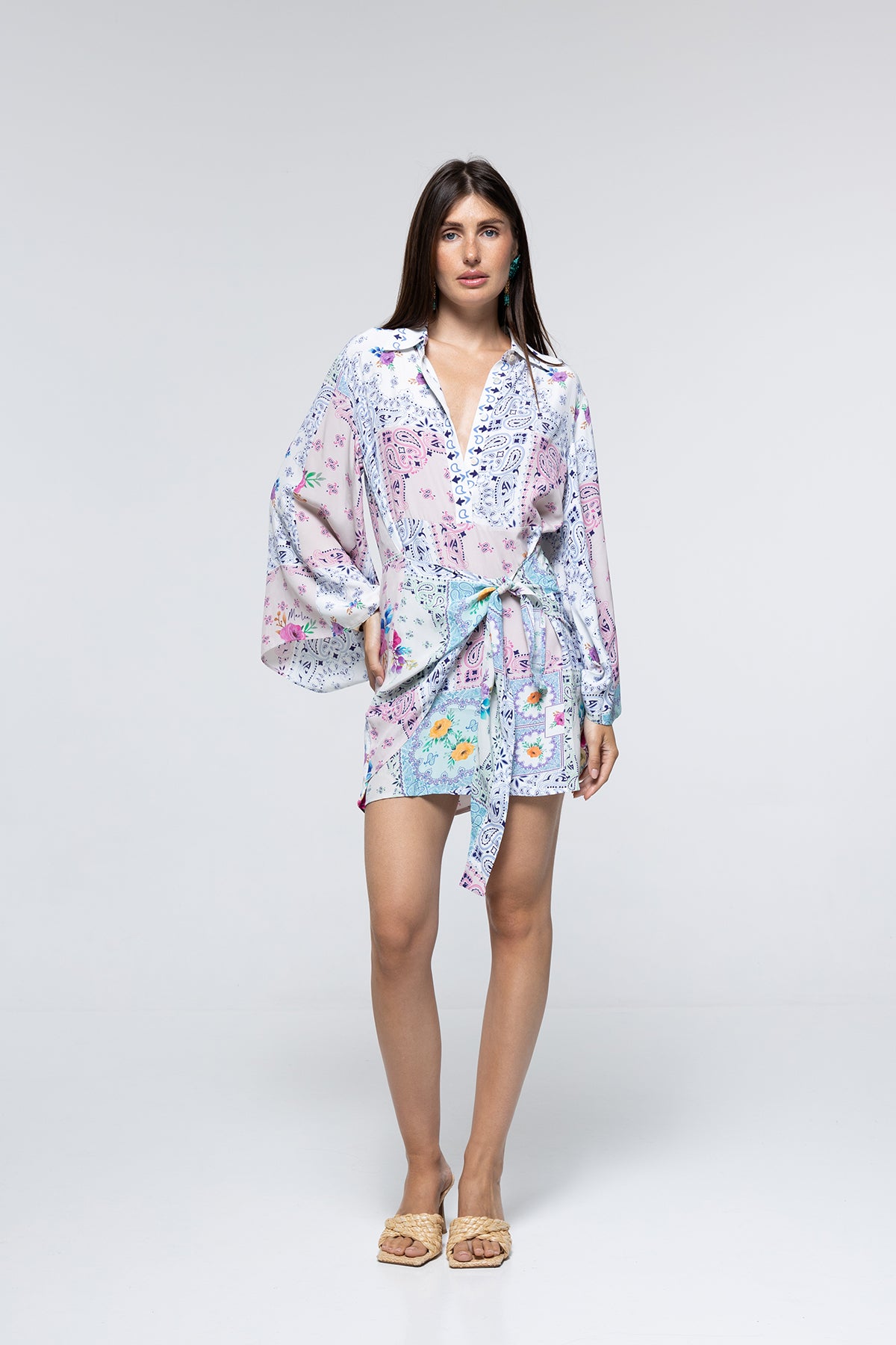 ROBE PENELOPE - PAISLEY FLORAL PATCH