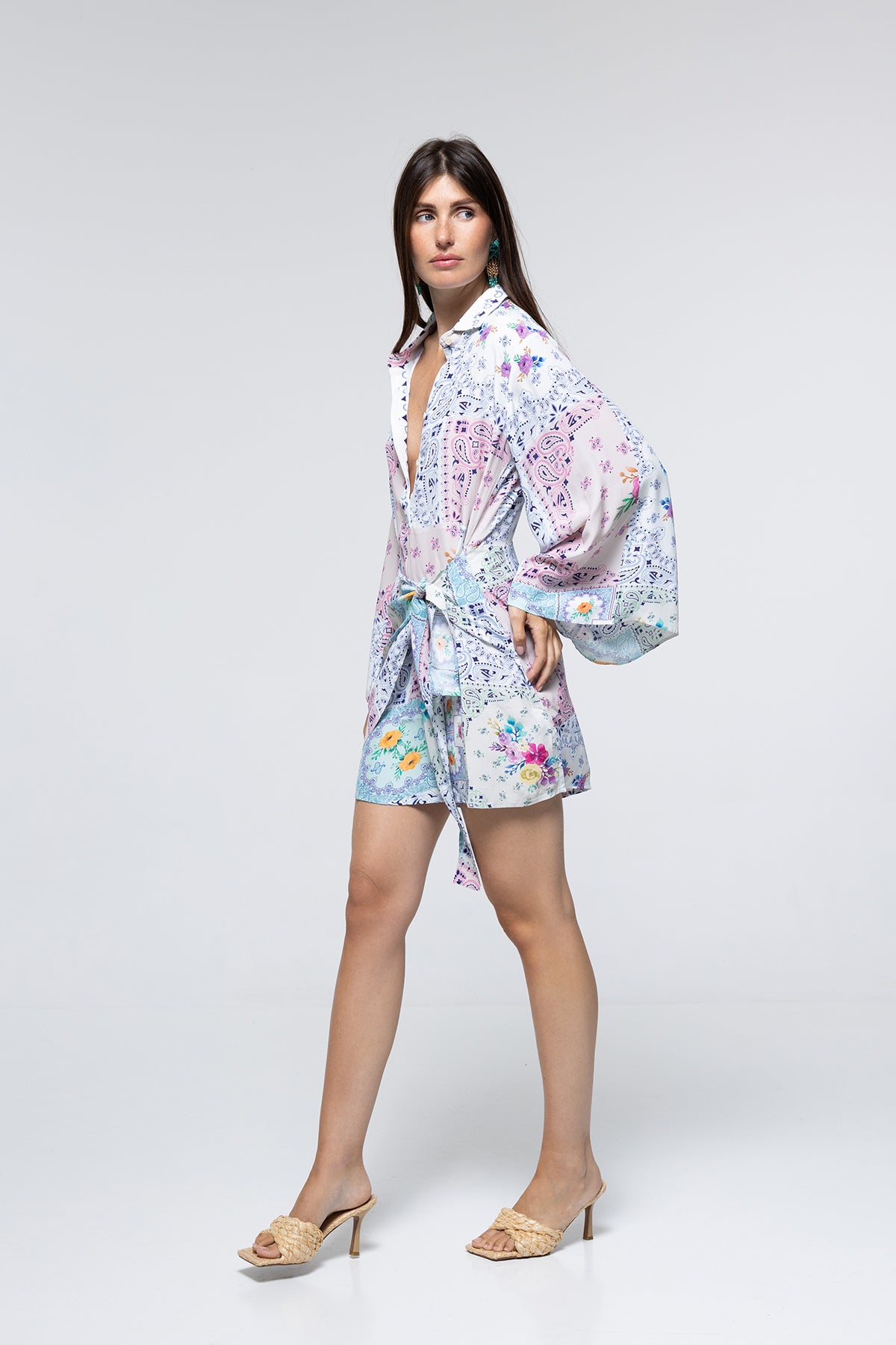 ROBE PENELOPE - PAISLEY FLORAL PATCH