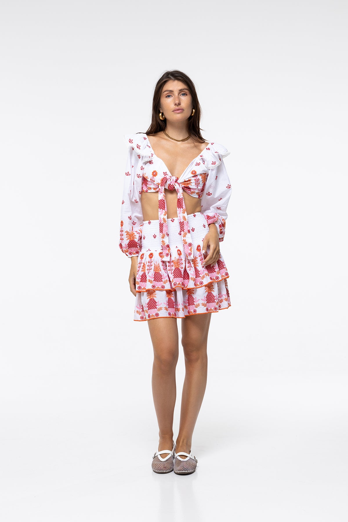 JUPE PAULINA - PEACH PINEAPPLE