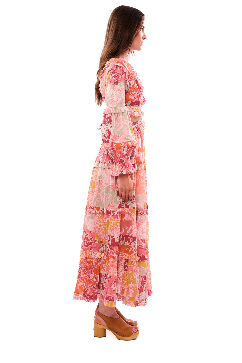 ROBE ZOA  - FLORAL PATCH