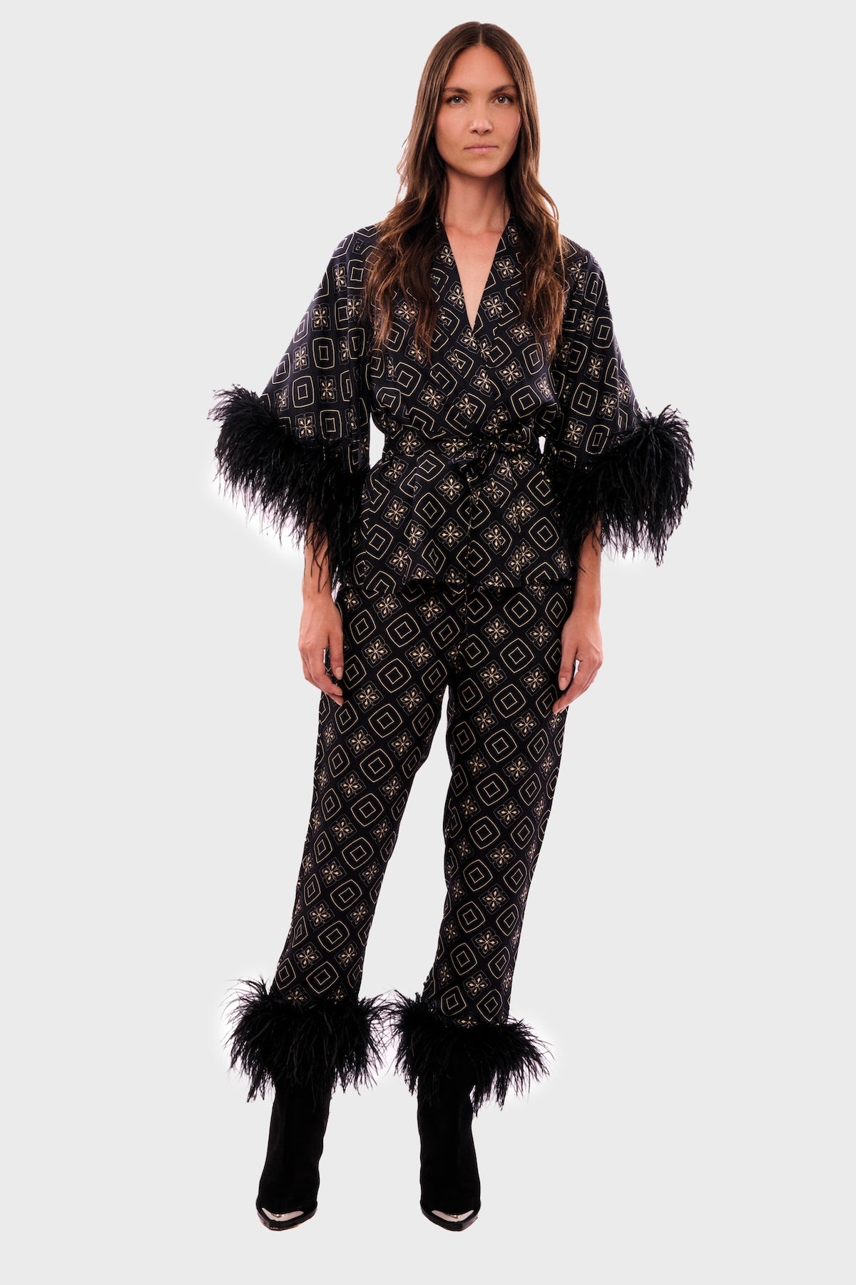 PANTALON MARA PLUMES - BLACK DIAMOND