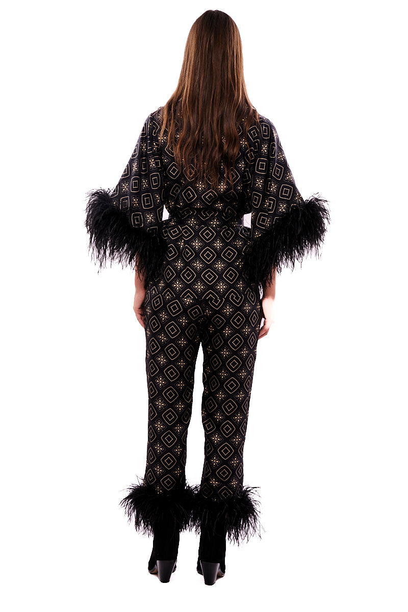 PANTALON MARA PLUMES - BLACK DIAMOND