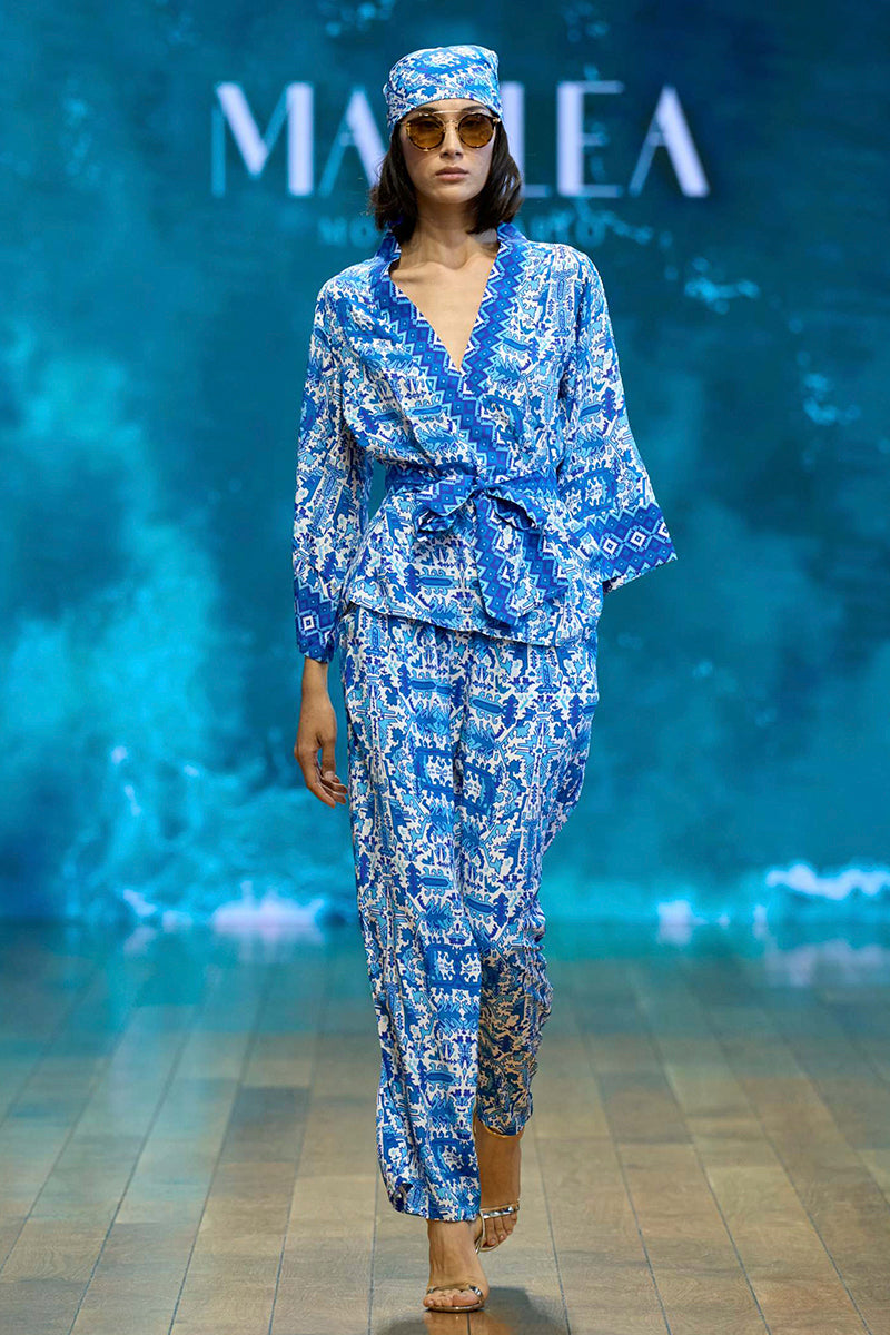 KIMONO DALIA - BLEU AZTEC