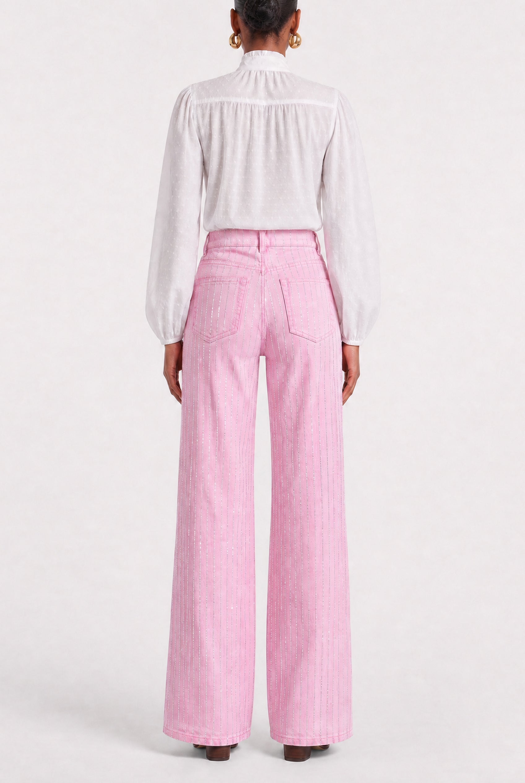 JEANS SCARLETT - STRASS ROSE
