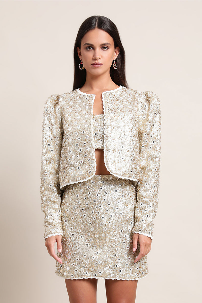 VESTE CHIARA - SEQUINS DORES