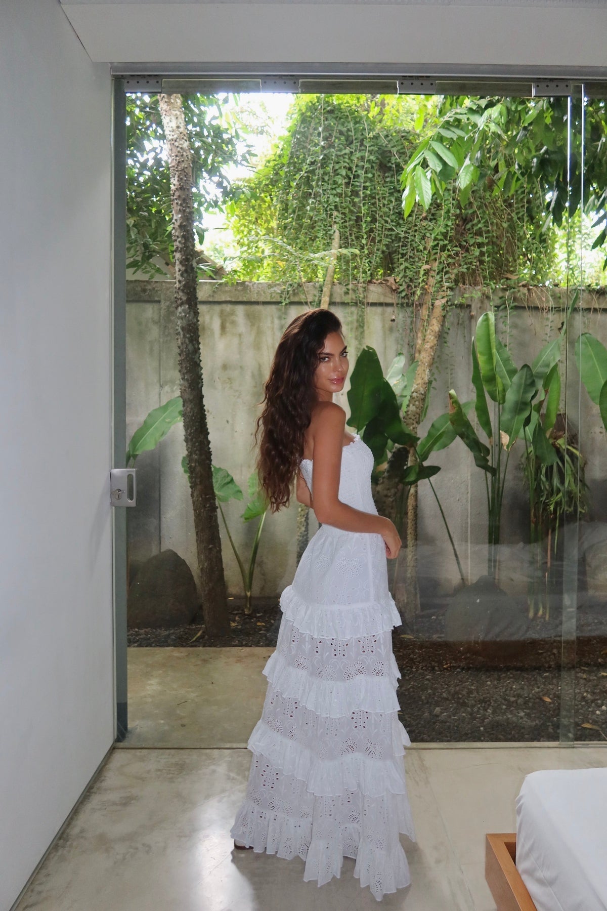 ROBE LULA - WHITE PALM TREE