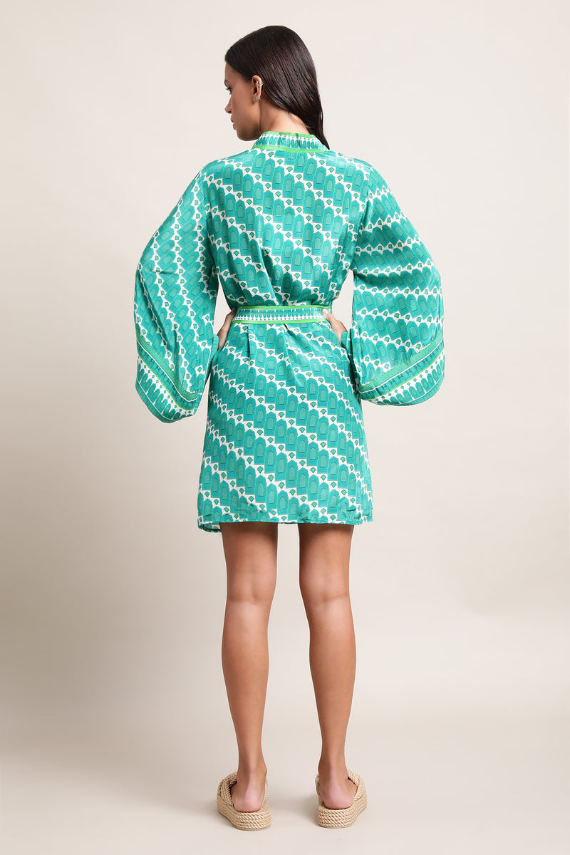 KIMONO LAUREN - VERT JAIPUR