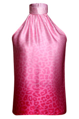 TOP LOUANE - SOIE ROSE