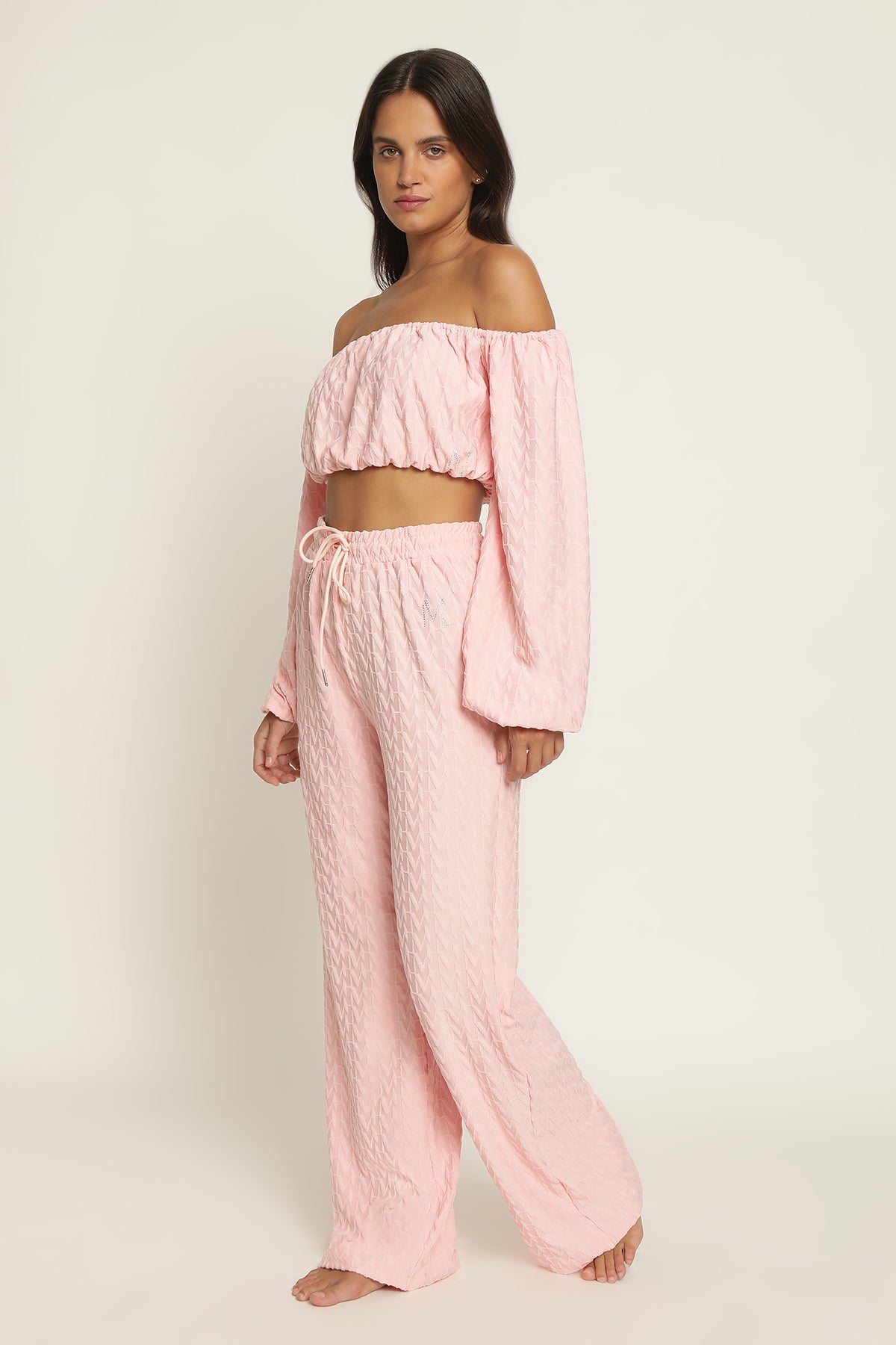 PANTALON KENZA - EPONGE ROSE