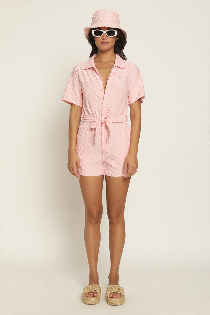 JUMPSUIT CAROLINA - EPONGE ROSE