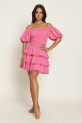 ROBE CLARA - COTON ROSE