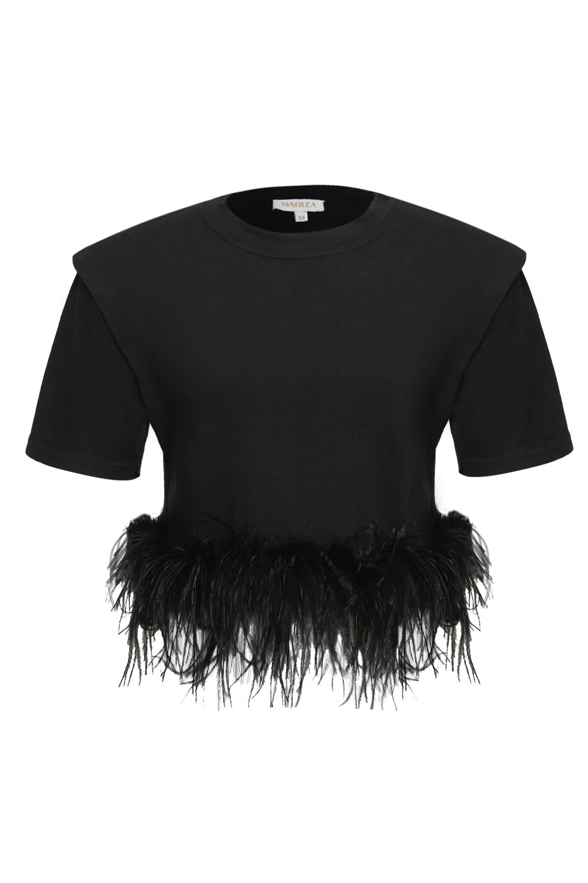 FEATHERS T-SHIRT - BLACK