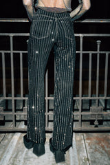 JEANS SCARLETT - STRASS NOIR