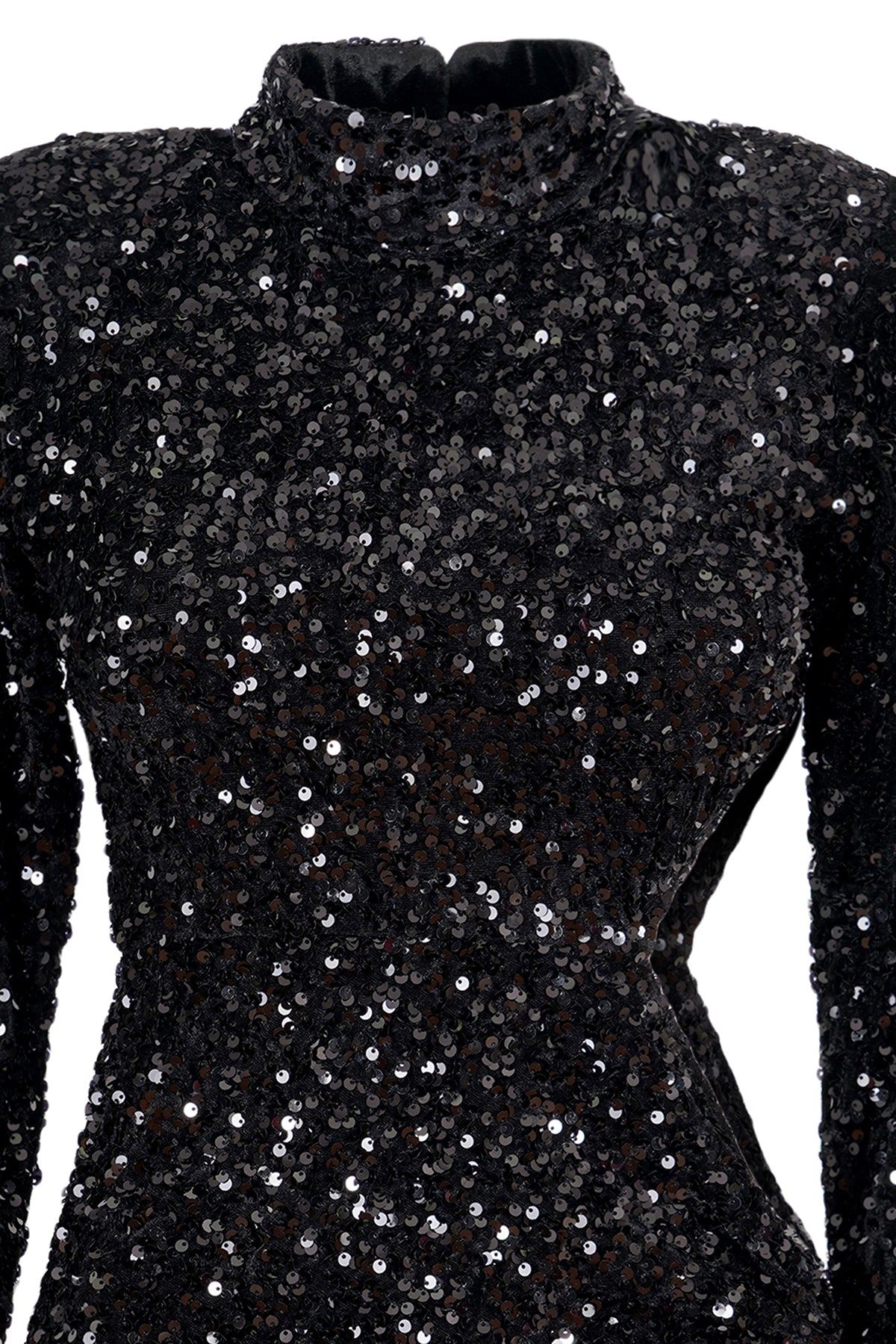 EVA DRESS - BLACK SEQUINS