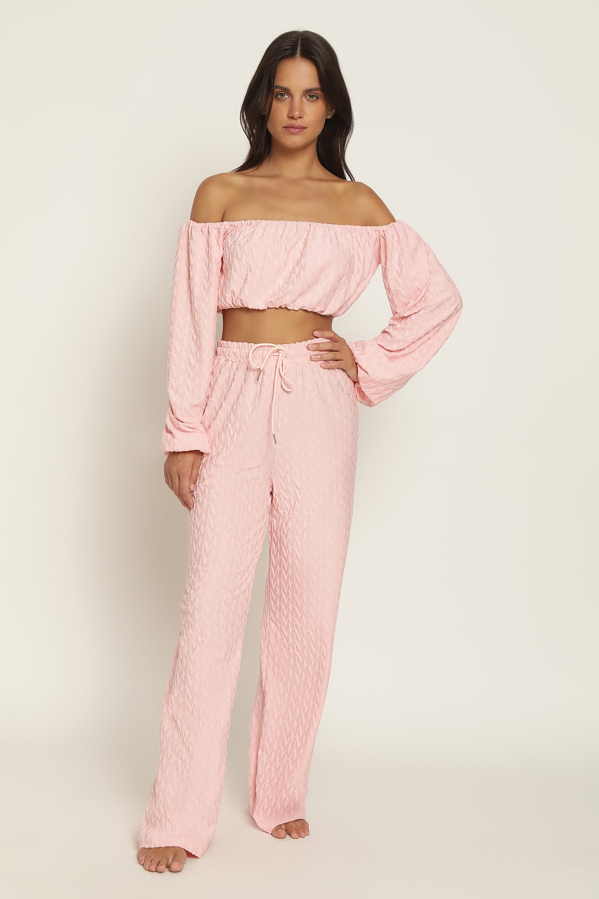 PANTALON KENZA - EPONGE ROSE