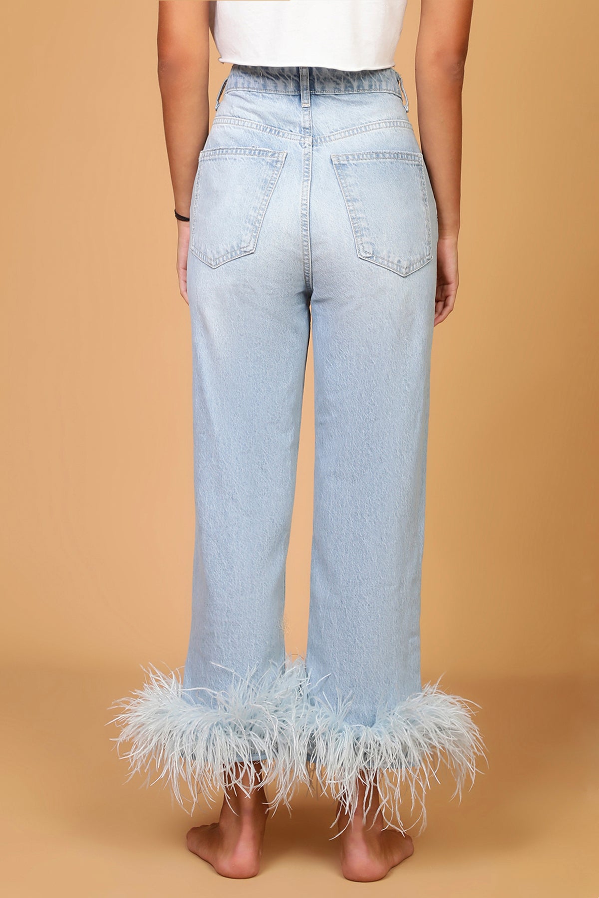 FEATHERS JEANS - LIGHT BLUE