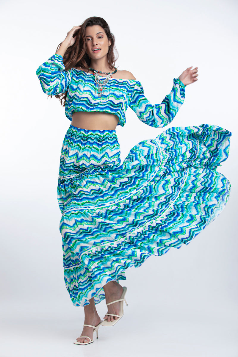 CROP TOP JOANA - AQUA